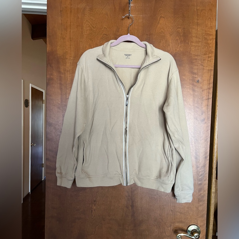 Geoffrey Beene Light Beige Cotton Jacket